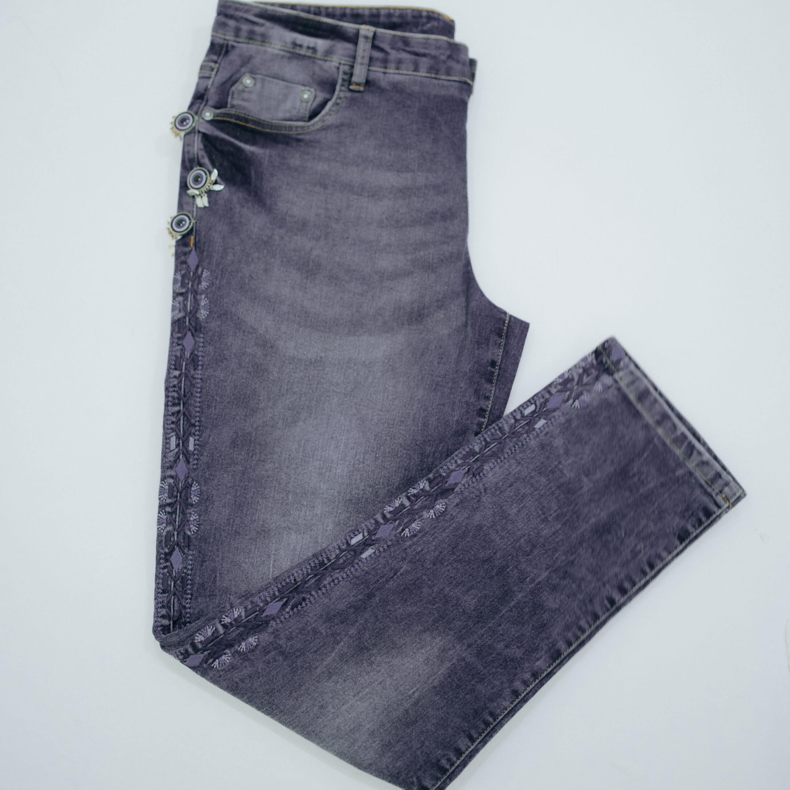 Evil Eye Embellished Pant