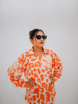 Abstract Leopard Shirt