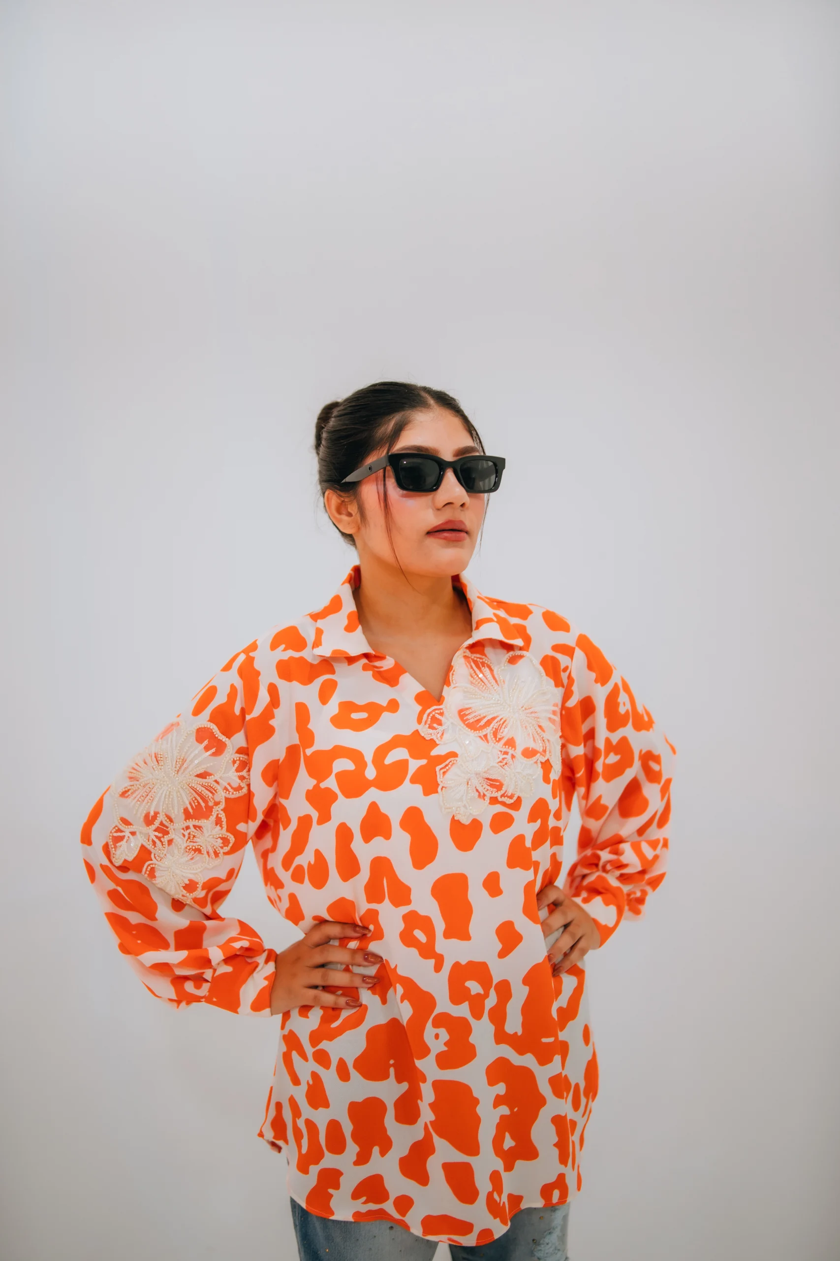 Abstract Leopard Shirt