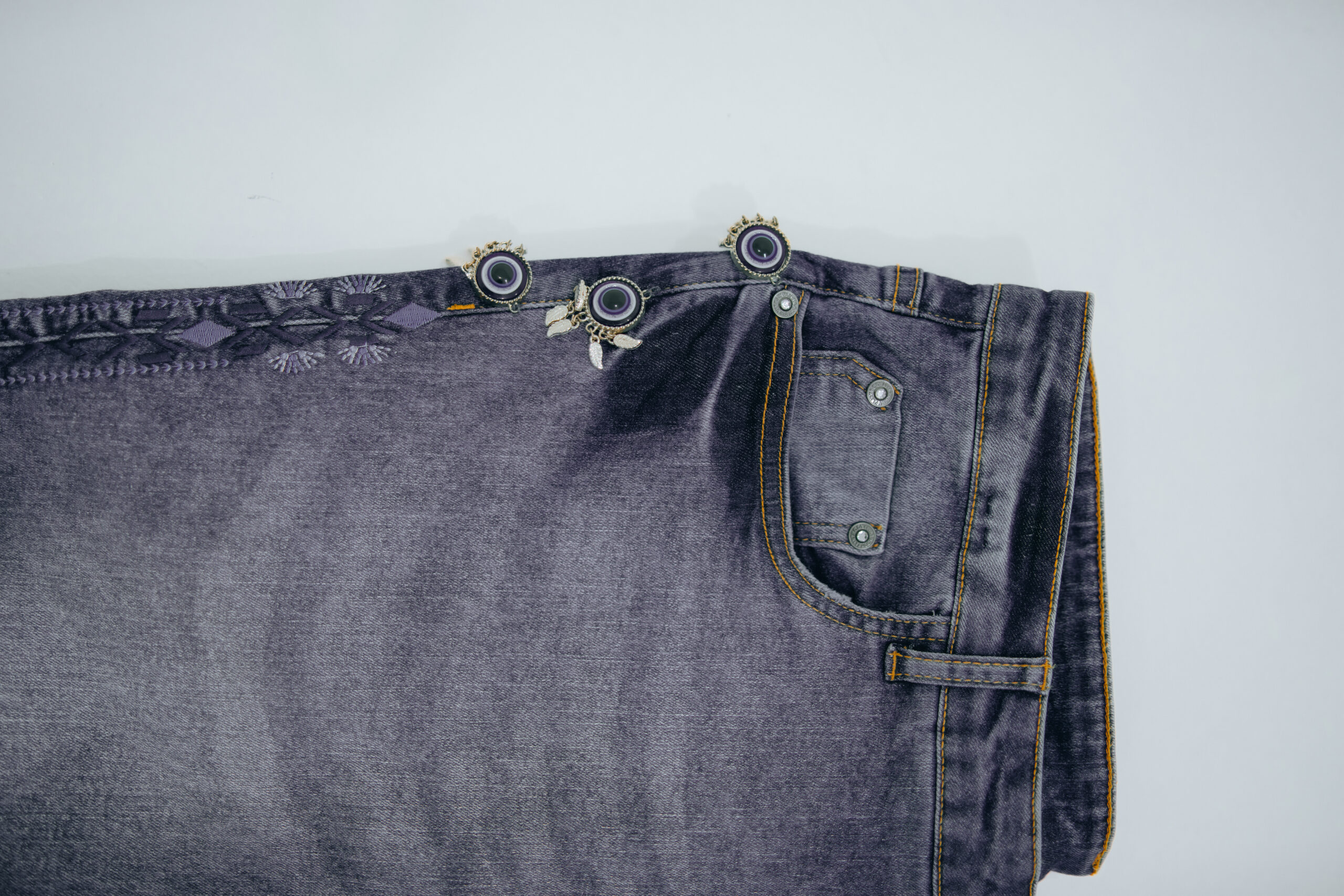 Evil Eye Embellished Pant - Image 2