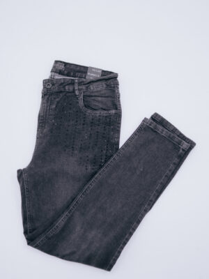 Black Beats Embellished Pant