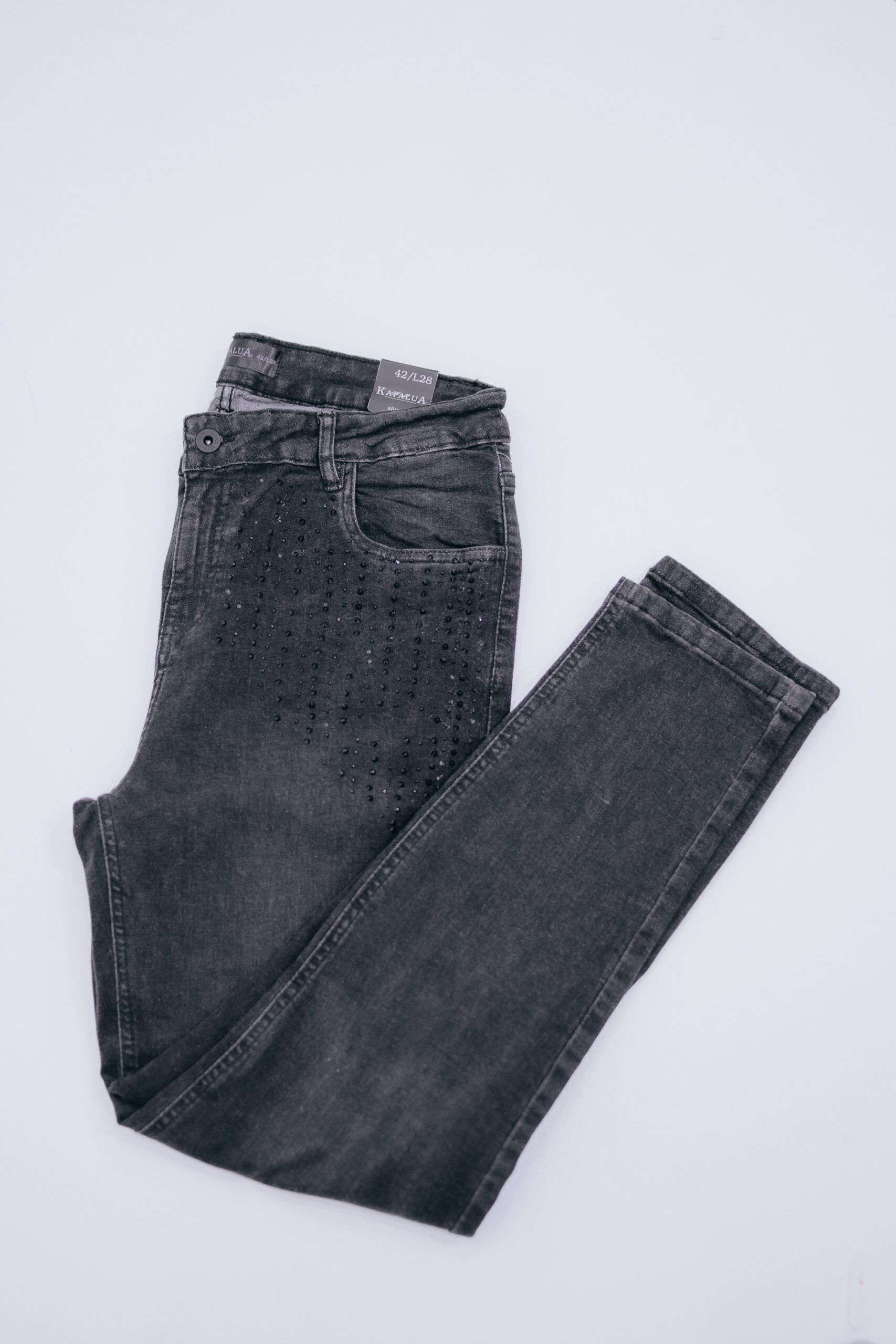 Black Beats Embellished Pant