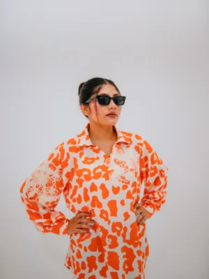 Abstract Leopard Shirt