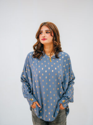 Golden Polka-Dot Shirt